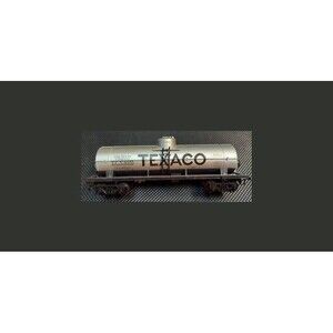Vintage Texaco Oil Tanker Car HO Gauge, Silver, model railroading